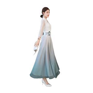 개량 한복 여자 저고리 퓨전 생활 원피스 빅사이즈 혼주 연주회 파티 럭셔리 드레스