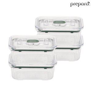 [프리파라] 브루클린 2호(460ml) x 4개 / 스마트 래치락 밀폐용기 반찬통