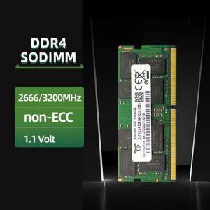 메모리 램 노트북 DDR4 16GB 8GB 32GB 4GB DDR4L 1 1V 260 핀 3200MHz 2666MHz 2400MHz 2133MHz Sodimm