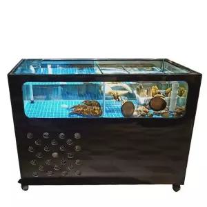 횟집수조 업소용 랍스터 킹크랩 수족관 어항 진열대 수조 - 1m