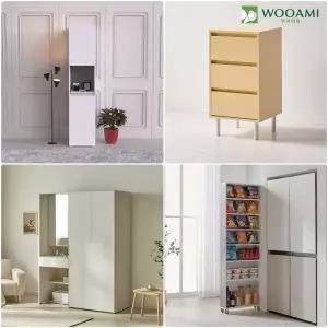 우아미가구 미토 냉장고 옆 틈새 낮은 수납장 160