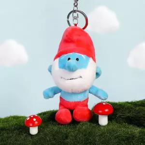 개구쟁이 스머프 파파 스머프 키링 인형 9cm