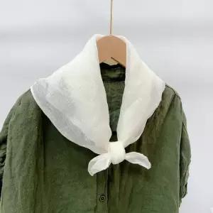 코코비치 쁘띠 스카프 미니 봄 목 린넨 사각 여성용 봄나들이룩 캐시미어머플러