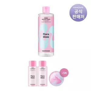 [본사직영] 마몽드 플로라글로우 로즈워터토너 500ML + 로즈워터토너 50ml 2개 + 마스크 5개
