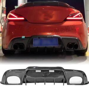 현대 제네시스 쿠페  탄소 섬유 리어 디퓨저 바디 키트 튜너 레이싱 립 2009-2012