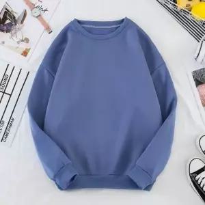 남녀공용 커플 남자 여자 가을 겨울 기본 무지 라운드 기모 맨투맨