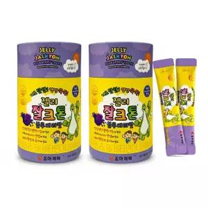 조아제약 젤리 잘크톤 블루베리맛 스틱 어린이 성장 영양제 비타민D 아연 30포 2개