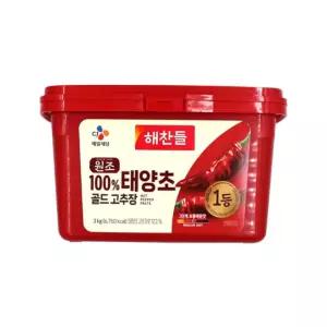 해찬들 태양초골드고추장3kg