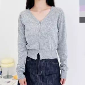 국산 여성 캐시미어 베이직 브이 가디건 WDM-WCD-CAT 1007