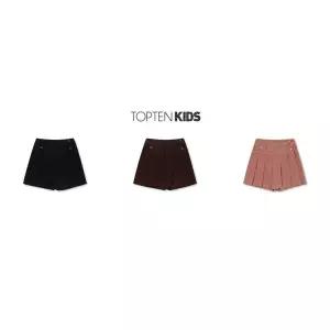 [롯데백화점]탑텐키즈 MKE4RS2011 여아) 벨베틴 플리츠 스코츠