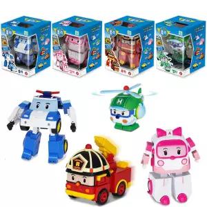 로보카폴리 변신로봇 4인치 4종세트 (폴리 엠버 로이 헬리)