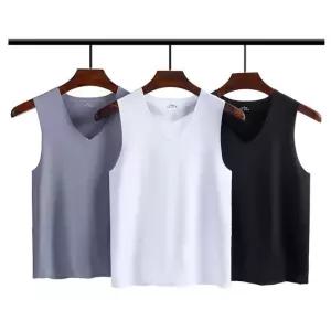 (무료배송) DE남성용 V넥 기능성 쿨나시 심리스 무봉제 나시 런닝