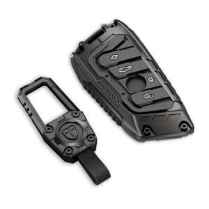 [미국배송] 카블로브 아연 합금 키포브 커버 열쇠고리 BMW 2 3 5 6 7 8 시리즈 X1 X2 X3 X5 M X6 X7 Z4 스마트 리모컨 키리스 키셸 액세서리(NO.021 블랙)