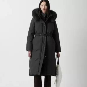 [ZOOC]폭스퍼 벨티드 야상 롱 구스 다운_s