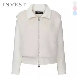 [인베스트]소프트 퍼 배색 니트 점퍼_INI5W1JP1581