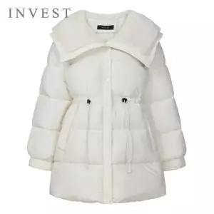 [인베스트] 와이드 퍼 카라 스트링 패딩 점퍼_IN5W1JP1571