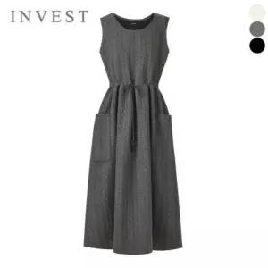 [인베스트] 꽈배기 자수 스트링 롱 원피스_IN5W1OP3360