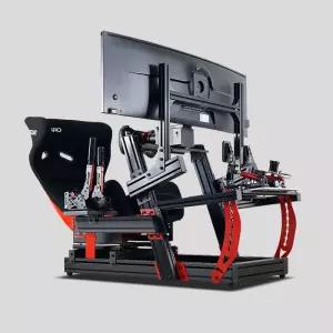 레이싱 게임 거치대 자동차게임 핸들 의자 레이이싱카 체어 시트