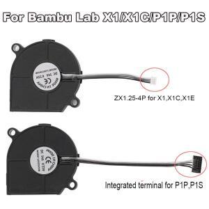 밤부랩 X1 P1P P1S용 24V 블로워, 5015 팬 듀얼 베어링 쿨링 라디에이터, 3D 프린터 부품