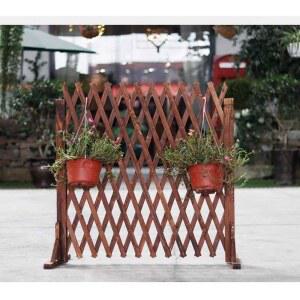 목재 가림막 실내 화단 꾸미기 마당 야외 우드 높이 펜스 정원 방부목 스탠드 레트로