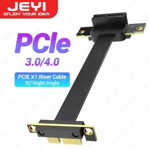 ㄱ자랜선 인터넷 케이블 JEYI PCIe 3040 X1 라이저 90 ° WiFi 카드 M2 어댑터 USB 카드용 직각 PCI Expres