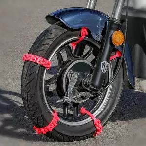 오토바이 스노우체인 체인 미끄럼방지 케이블타이 눈길 스쿠터 벨트형 튼튼해진 빙판 바이크
