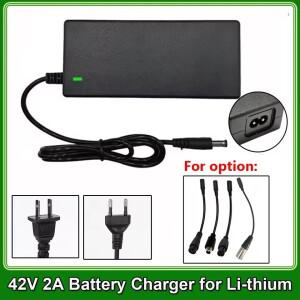 42V 2A 전원 어댑터 충전기 36V 25.2V 24V 리튬 배터리 AC100-240V EU/US