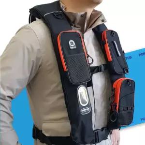 폰터스 바다 낚시조끼 자동팽창식 구명조끼 멀티 선상 계류 PL-9500