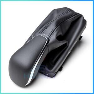 가죽 부츠 게이터 LHD가  블랙 기어 시프트 노브 아우디 호환 전용 A7 A6 PA 스타일 C7 2016 2018