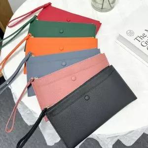 [하프클럽/셀러허브_여성트랜드패션]여성 지갑 지폐 지퍼 얇은 장지갑 심플