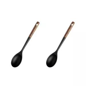 소소낫 실리콘 볶음 스푼 다용도 주걱 우드 핸들 2개