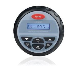 [미국배송] 보트 골프 카트 ATV UTV 및 스파 온수 욕조에서 음악 스트리밍을 위한 MP3 플레이어 AM FM 라디오 USB가 장착된 방수 블루투스 마린 스테레오 수신기