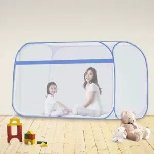 바닥있는 원터치 모기장 접이식 1인용 슈퍼싱글 벙커 바닥있는모기장 범퍼침대모기장