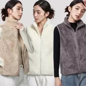 양털 여성 사무실조끼 포근 후리스 보송송 플리스 조끼 베스트 퍼 겨울