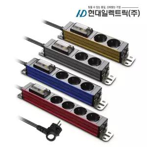 국산 4000W 고용량 멀티탭 서버탭 알루미늄 누전 차단 에어컨 건조기 대용량 멀티 콘센트 2구 3구 4구 1.5m 3m 5m