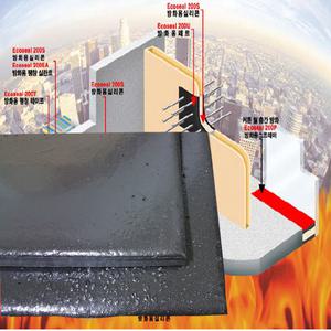 동양 우레탄 방화폼패드30t 케이블 파이프 덕트 전기 화재예방 지연 600mm 900mm