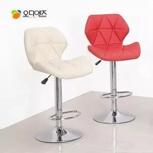 HSC2106 등받이 원터치 높이조절 좌우 360도 회전 발걸이 아일랜드 홈바 식탁 의자