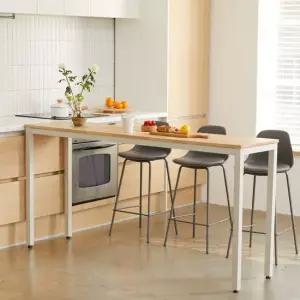 폭좁은 싱크대 보조 원목테이블_1800X350 바테이블 조리대 아일랜드 다이닝룸 업테이블