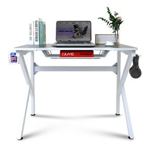 에이픽스 1인용 게이밍 컴퓨터 책상 GD001 800 화이트