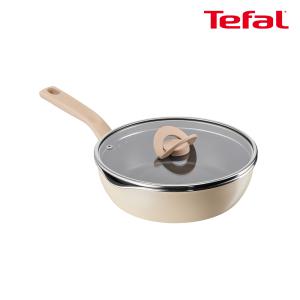 테팔 인덕션 티타늄1X 원픽 냄비팬 양송이베이지 22cm