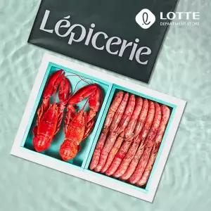 [롯데백화점]빅웨이브 스페셜 크랩 세트 6호(자연산 붉은새우 15-17미+자숙 랍스터 2미)