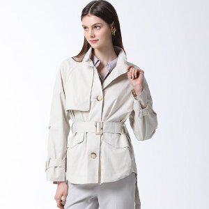 [쉬즈미스]싱글 버튼다운 하프 트렌치코트  택가격  278000원 _P358247040