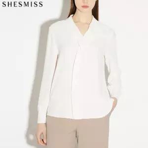 SHESMISS)] 러플 카라 블라우스  택가격  138000원)