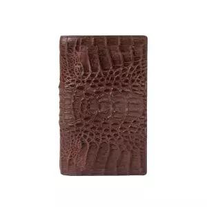 닥스핸드백 DBWA5E716 [CAIMAN] 브라운 악어가죽 장지갑