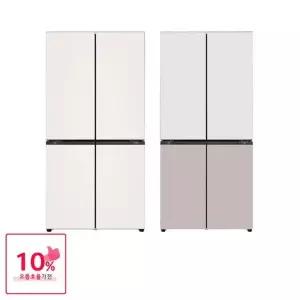 [LG] 디오스 AI 오브제 4도어 냉장고 글라스 870L 1등급 H875GBB011/H875GGA011
