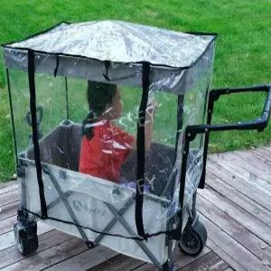 4인용웨건 커버 천장 차양막 방수 방풍 바람막이 레인 캐노피 범용 부속품