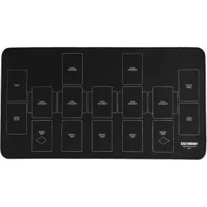 EXCITEHOBBY 플레이 매트 심플 디자인 카드 게임 미끄럼 방지 고무 쉽게 뒤집을 수 있는 유희왕 전장 23.6