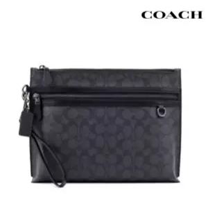 [백화점 AS 가능] 코치 클러치백 남성 가죽 파우치 손가방 일수가방 CY985