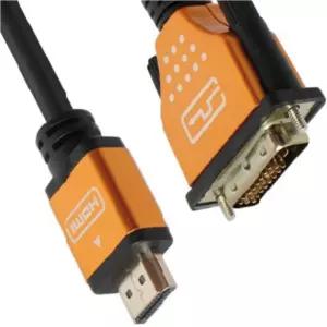 HDMItoDVI케이블 영상선 노트북모니터연결 1m