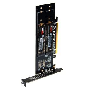 PCle4.0 X16 - 4xNVME M.2 확장 카드 SSD GEN4 PC 메인보드 (2230 2242 호환)